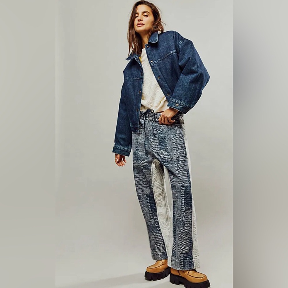 We The Free Misfit Boro Reversible Harem Jeans by Free People